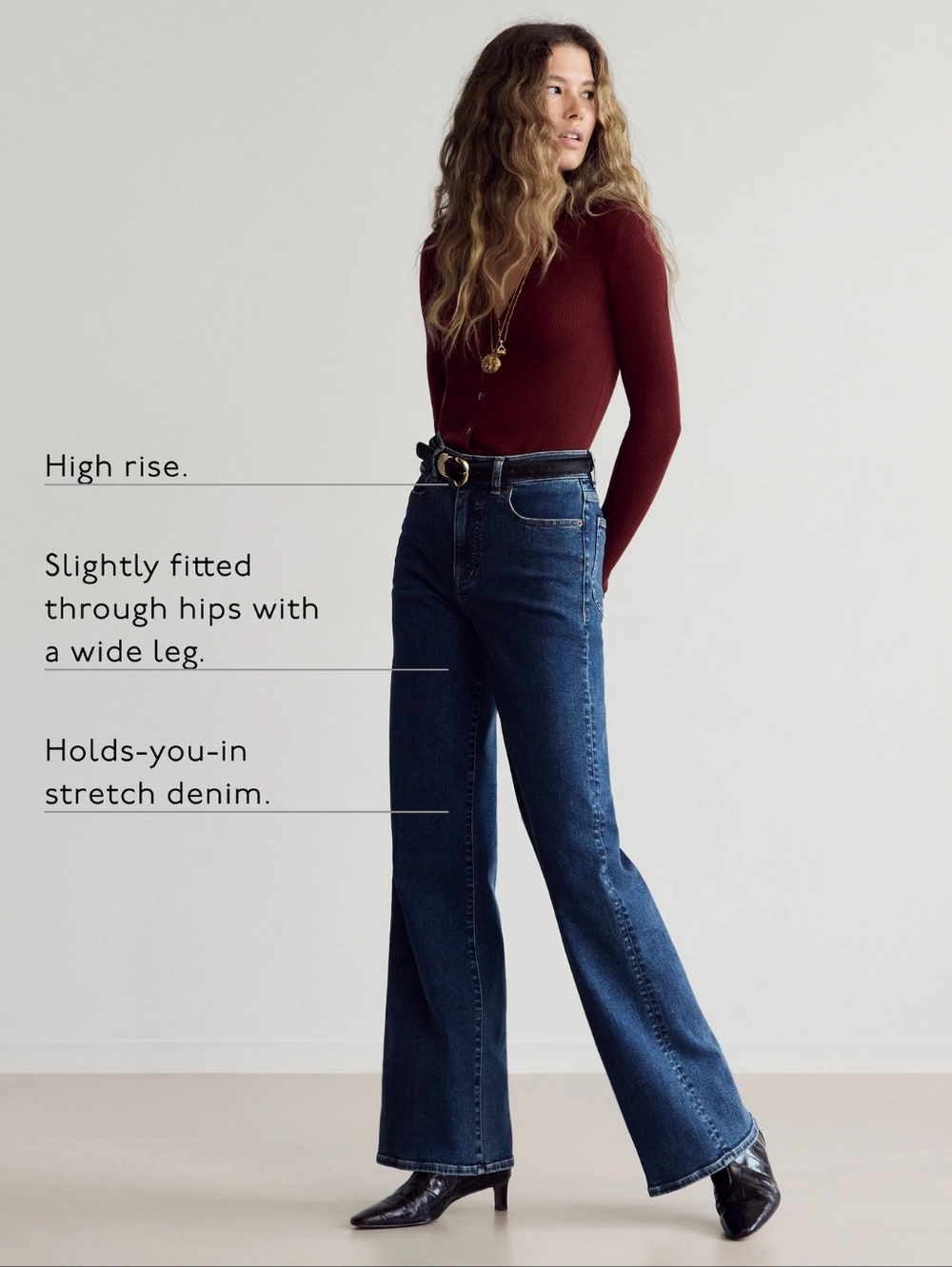 Madewell The Wide Lrg Jean Size 32 Dark Wash Stretch
